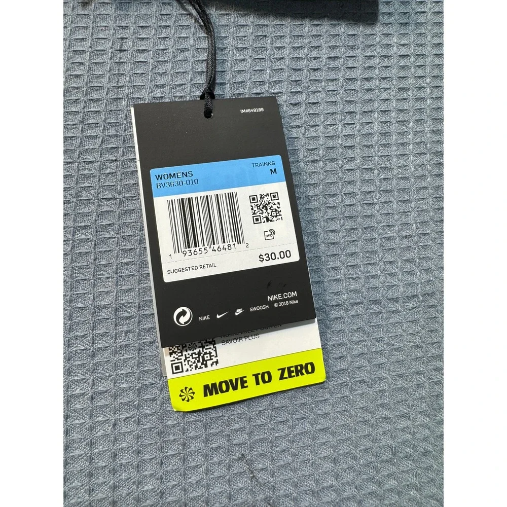 Nike Swoosh Sports Bra Womens M Black BV3630-010